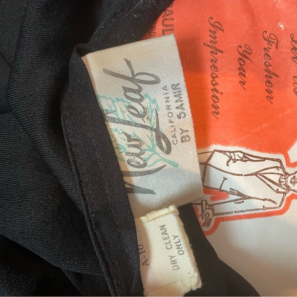 Vintage Long Sleeve Black Dress New Leaf by Samir - Picture 4 of 4